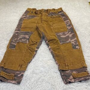 OH OLI AND HALI JEANS  Brown and Pink CAMO AND  Corduroy Pants WOMENS SIZE S